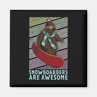 Snowboard Skiing Snowboarder Competitive Activity  Magnet