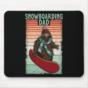 Snowboard Skiing Snowboarder Competitive Activity  Mouse Pad