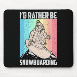 Snowboard Skiing Snowboarder Competitive Activity  Mouse Pad