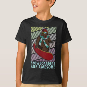 Snowboard Skiing Snowboarder Competitive Activity T-Shirt