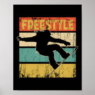 Snowboard Snowboarder Mountains Winter Alps Party Poster