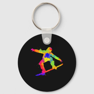 Snowboard Snowboarder Snowboarding Boys Kids Men Key Ring