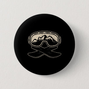 Snowboard Snowboarder Snowboarding Freestyle Mount 6 Cm Round Badge