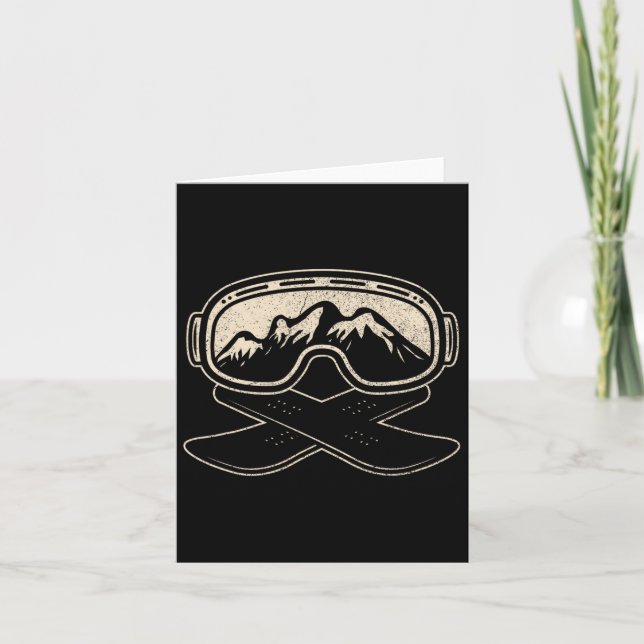 Snowboard Snowboarder Snowboarding Freestyle Mount Card (Front)