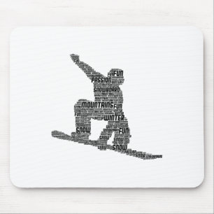 Snowboard Snowboarder Snowboarding  Mouse Pad