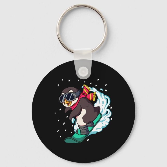 Snowboard Snowboarding 2  Key Ring (Front)