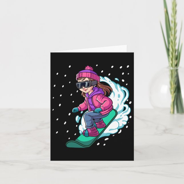 Snowboard Snowboarding 7  Card (Front)