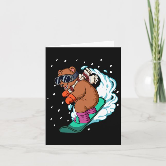 Snowboard Snowboarding  Card (Front)