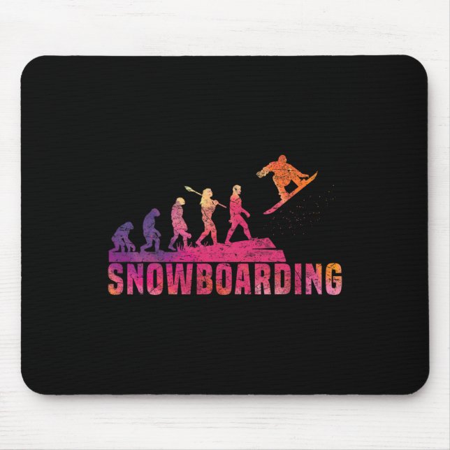 Snowboard Snowboarding Evolution Freestyle Snowboa Mouse Pad (Front)