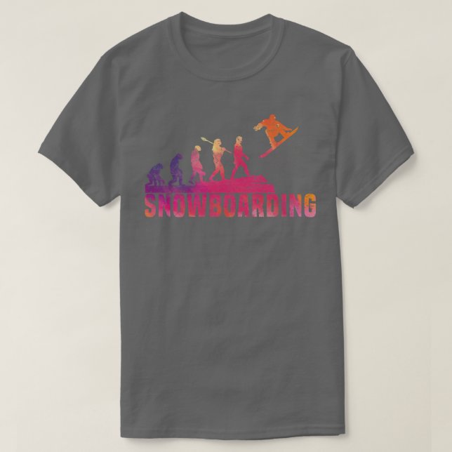Snowboard Snowboarding Evolution Freestyle Snowboa T-Shirt (Design Front)