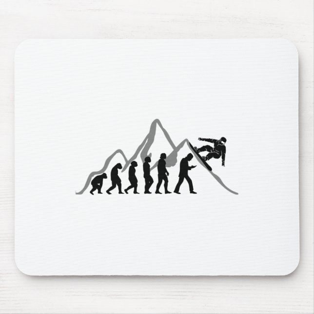 Snowboard Snowboarding Evolution Snowboards Snowbo Mouse Pad (Front)