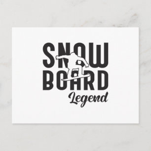Snowboard Snowboarding Snowboarder Funny Gift Idea Postcard