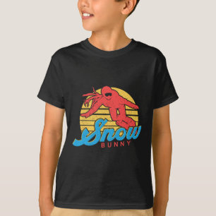 Snowboard Snowboarding Vintage Retro Bunny Girl T-Shirt