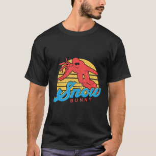 Snowboard Snowboarding Vintage Retro Bunny Girl  T-Shirt