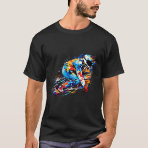 Snowboard Sport Game Champion Competition Abstract T-Shirt