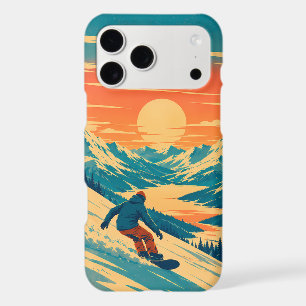 Snowboard Sunset Mountain Landscape iPhone 17 Case