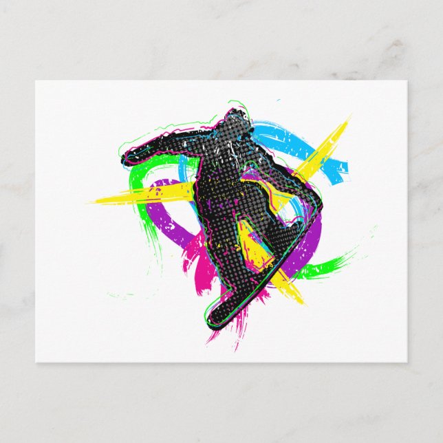 Snowboard Trick Postcard (Front)