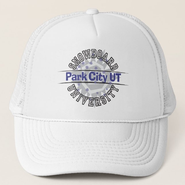 Snowboard University - Park City UT Trucker Hat (Front)