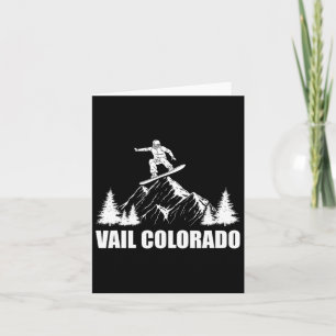 Snowboard Vail Colorado Snowboarding Card