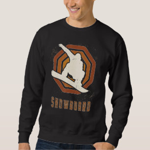 Snowboard Vintage Retro Classic Sport Love Sweatshirt