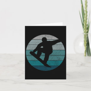 Snowboard Vintage Retro Freestyle Snowboarding Gif Card