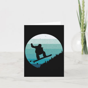 Snowboard Vintage Snowboarder Snow Winter Snowboar Card