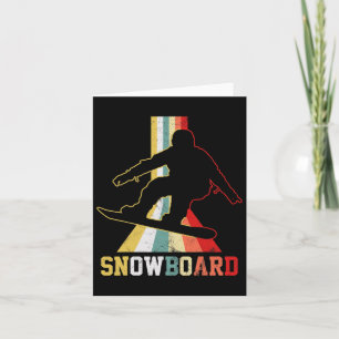 Snowboard Vintage Snowboarding Snowboarder Card