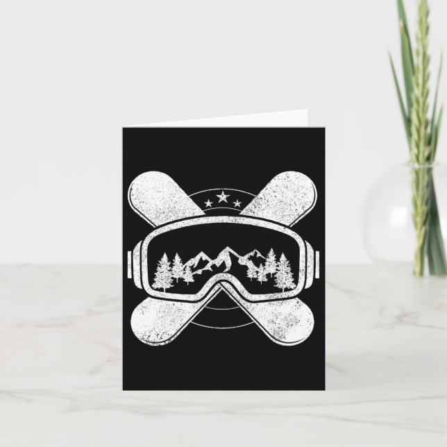 Snowboard - Winter Sports Snowboarding Gift  Card (Front)