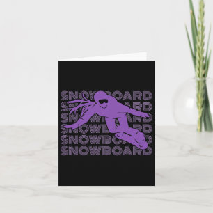 Snowboard Women Snowboarding Snowboarder 2 Card