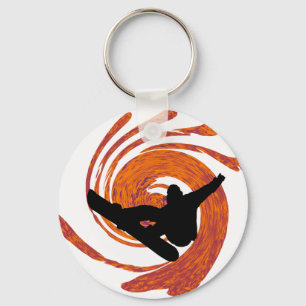Snowboard zone of key ring