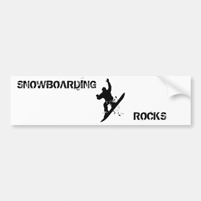 Snowboarder Bumper Sticker (Front)