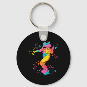 Snowboarder Colorful Snowboard Snowboarding 26  Key Ring