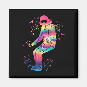 Snowboarder Colourful Snowboard Snowboarding 35 Magnet