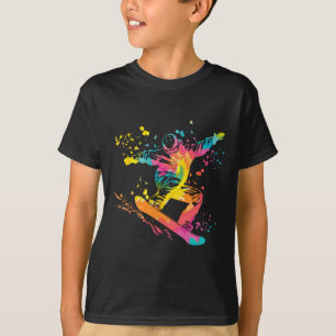 Snowboarder Colourful Snowboard Snowboarding 43 T-Shirt