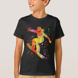 Snowboarder Colourful Snowboard Snowboarding 7 T-Shirt