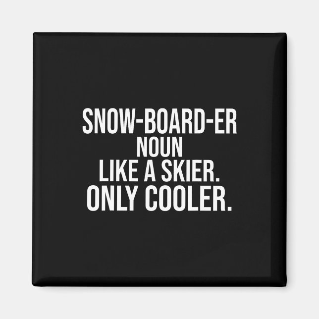 Snowboarder Definition Dictionary Funny Snowboardi Magnet (Front)
