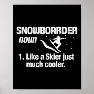 Snowboarder Definition Meaning Snowboarding Snowbo Poster