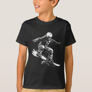 Snowboarder Drawing Snowboarding Slope 1 T-Shirt