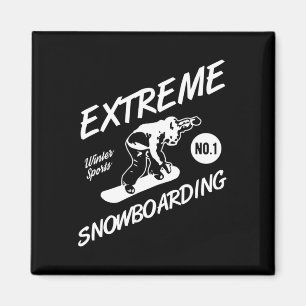 Snowboarder Extreme Snowboarding Winter Sports Sno Magnet
