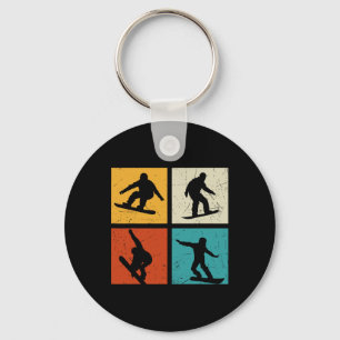 Snowboarder Free Style Snowboarding Snowboard Extr Key Ring