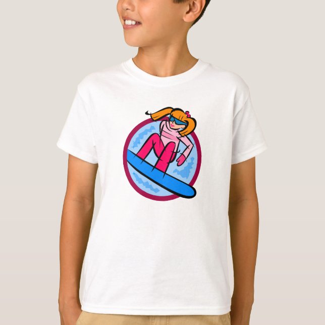 Snowboarder Girl T-Shirt (Front)