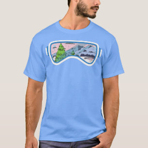 Snowboarder Goggles Mountain View Snowboard Ride C T-Shirt
