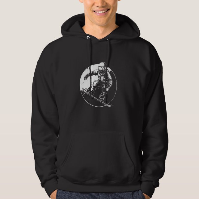 Snowboarder Graphic Hoodie (Front)
