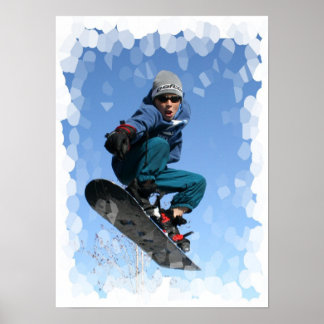 Snowboarder in the SNow Print