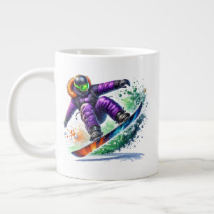 Snowboarder Jumbo  Large Coffee Mug