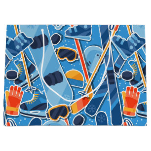 Snowboarder large gift bag