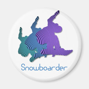 Snowboarder Logo Magnet