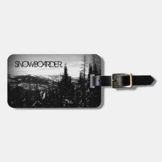 Snowboarder Luggage Tag