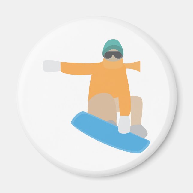 Snowboarder Magnet (Front)
