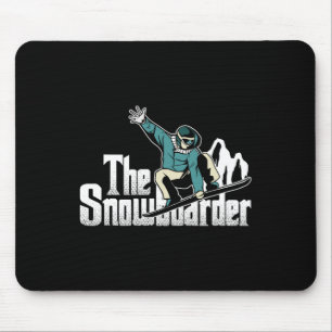 Snowboarder Mountains Winter Extreme Sports Snowbo Mouse Pad